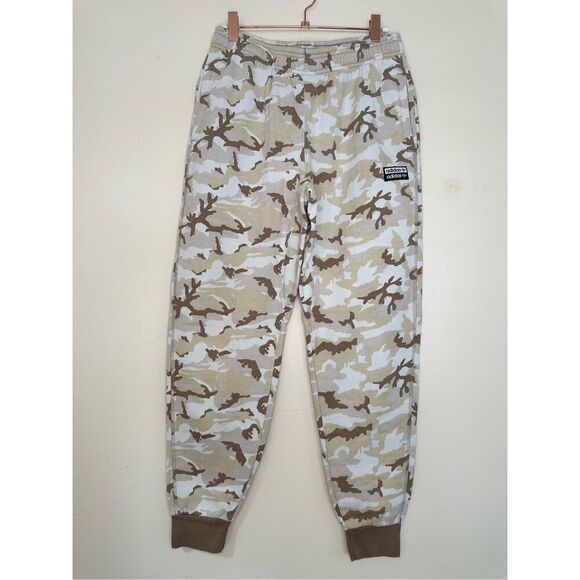 Adidas Kids Beige Camo Jogger Sweatpants Size Large - Picture 2 of 5